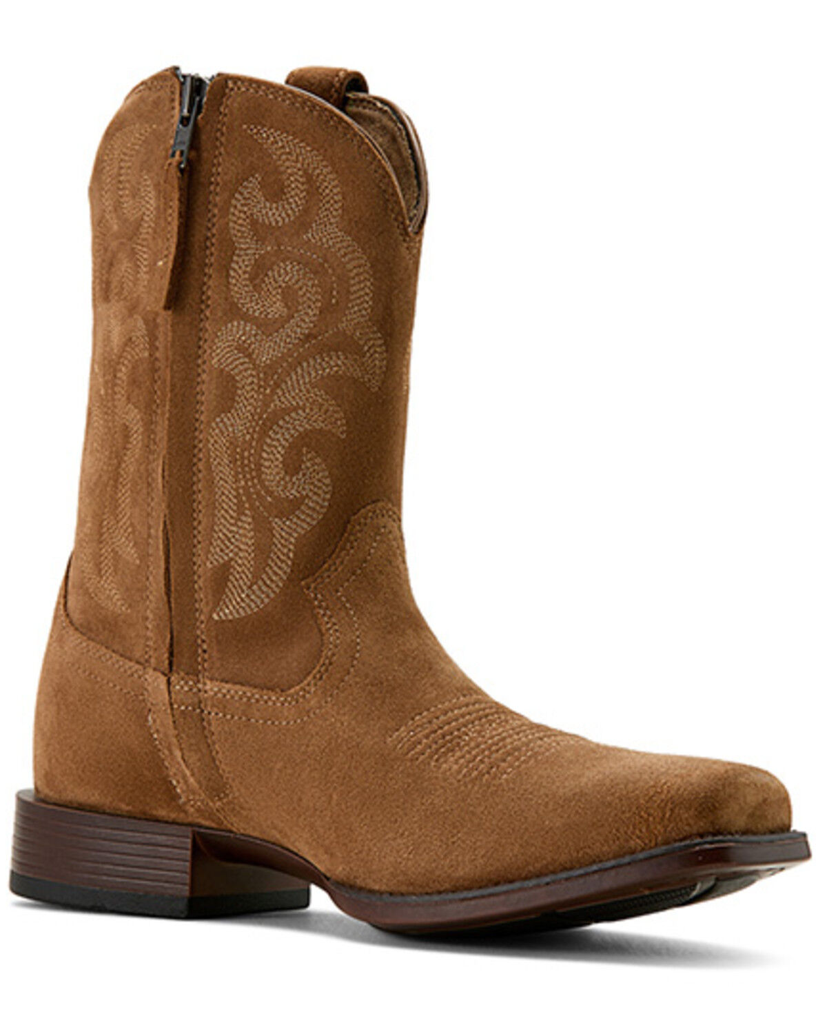 Men's Ariat Bodie Suede Western Boots - Square Toe