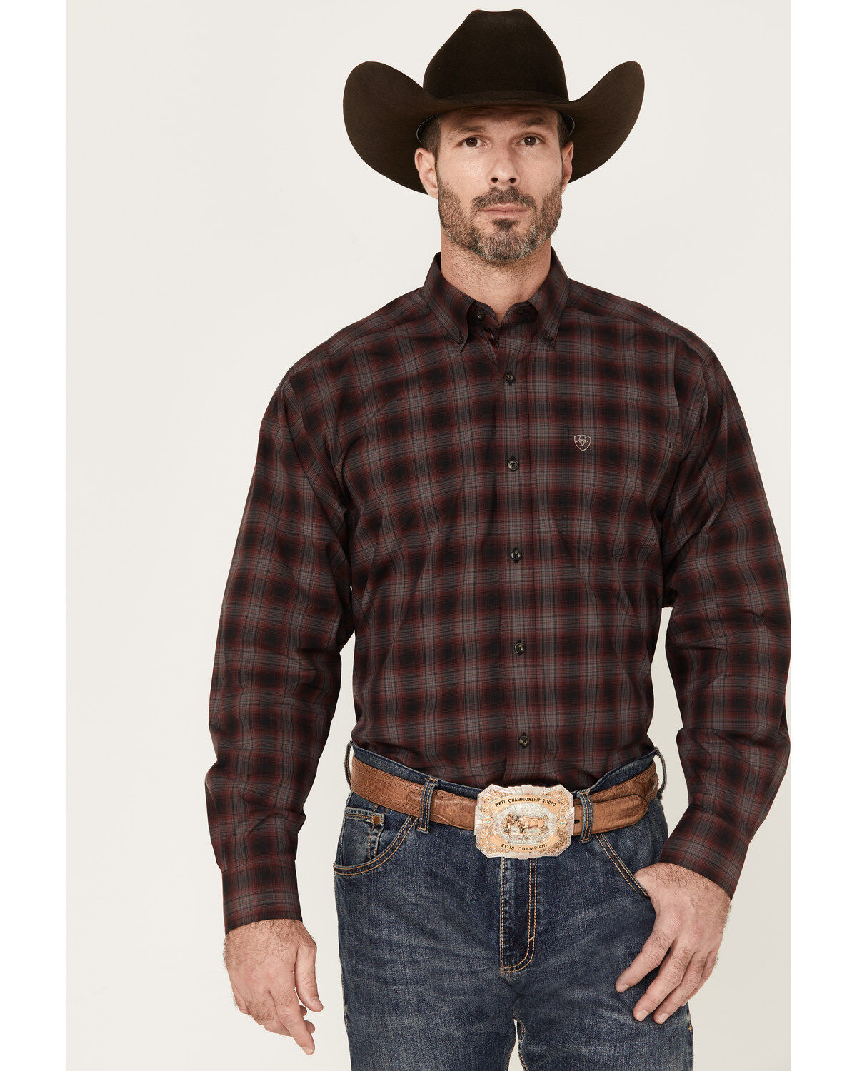 Men's Ariat Pro Series William Stretch Classic Fit Long Sleeve Button