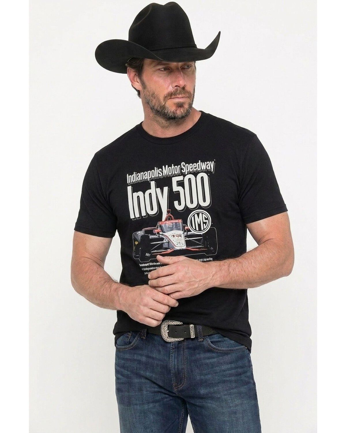 Men's Americana Indy 500 Cover Ad Short Sleeve Graphic T-Shirt