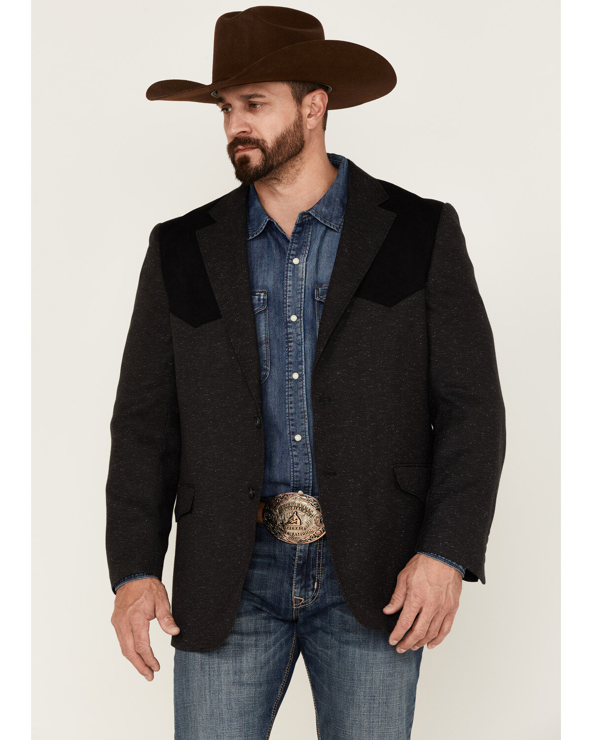 Men's Cody James Waco Contrast Yolk Button Down Western Sportcoat
