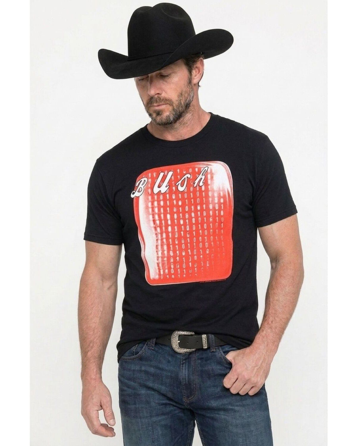 Men's Americana Bush Sixteen Stone Short Sleeve Graphic T-Shirt