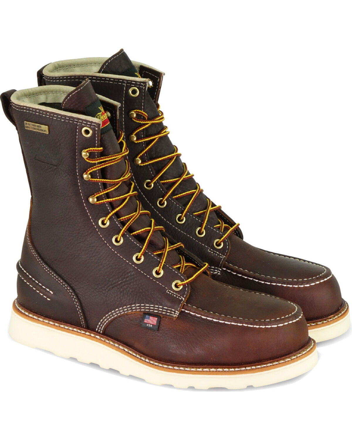 Men's Thorogood American Heritage 8" USA Waterproof Work Boots - Moc T