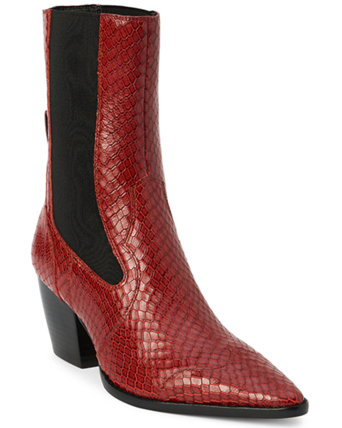 Women's Matisse Keith Snake Print Booties - Snip Toe