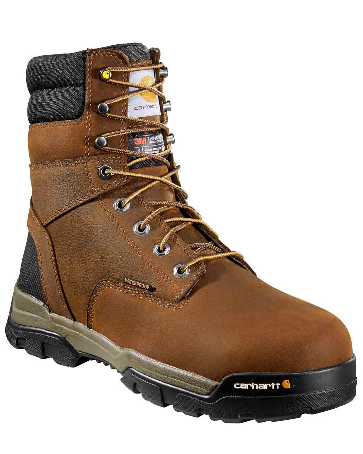 Men's Carhartt Ground Force Waterproof Work Boots - Soft Toe