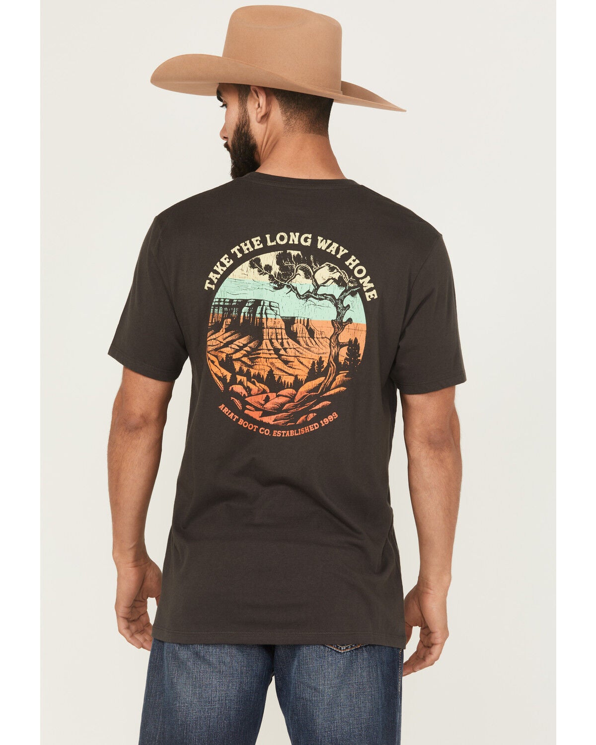 Men's Ariat Take The Long Way Short Sleeve Graphic T-Shirt