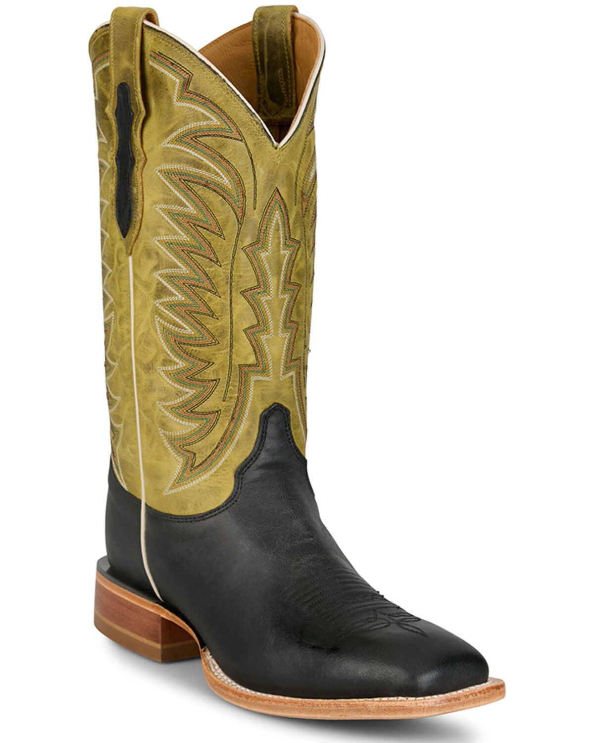 Men's Justin Burchett Western Boots - Broad Square Toe