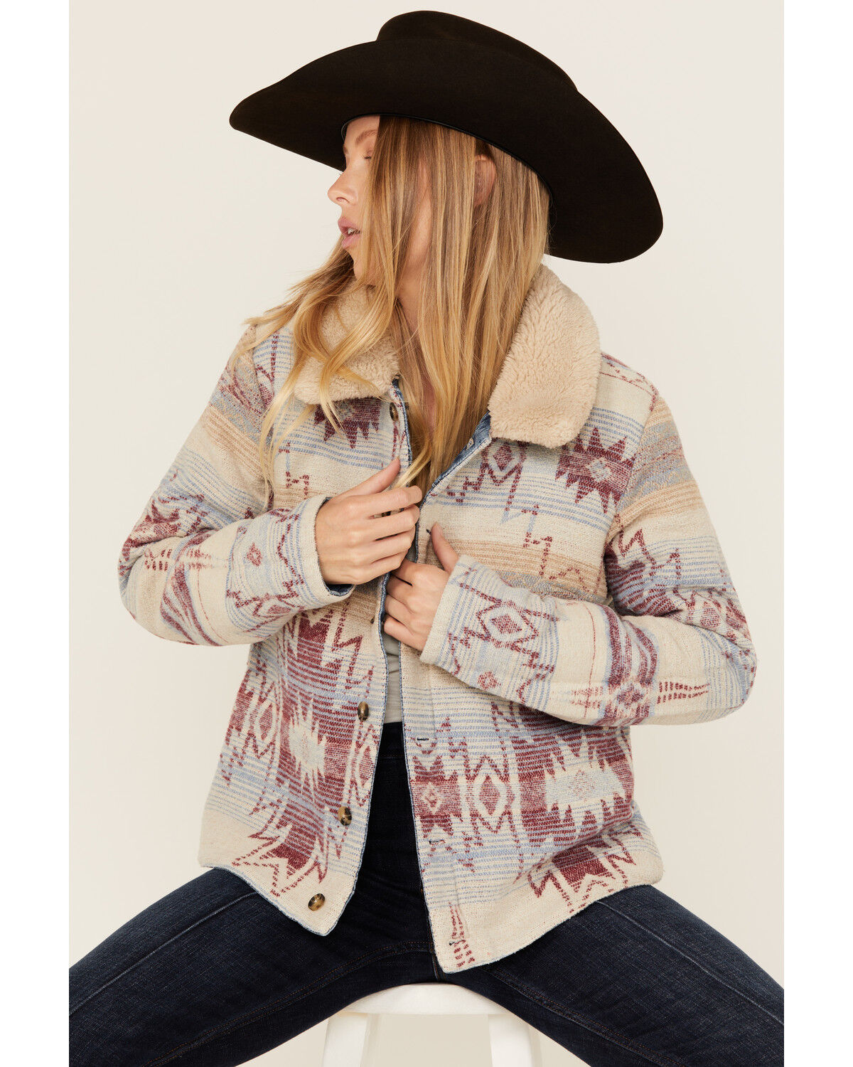 Women's Idyllwind Diamondhead Reversible Denim Blanket Jacket