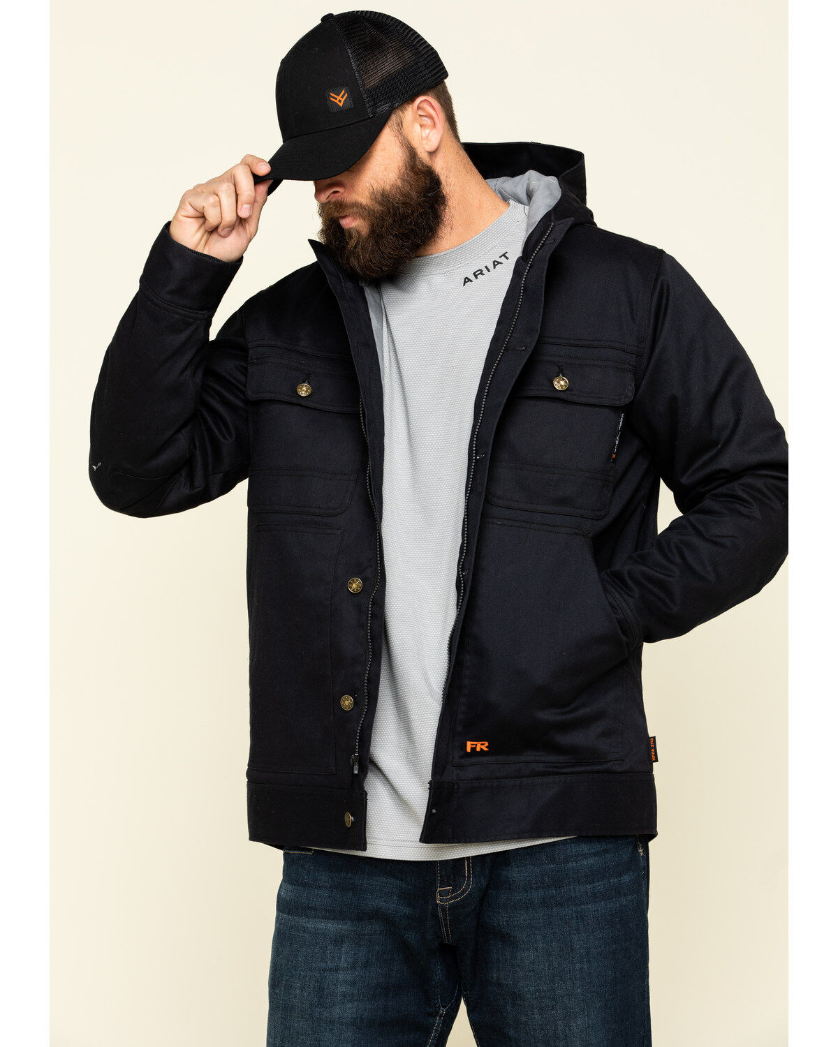 Men's Cody James FR Hooded Duck Work Jacket - Tall