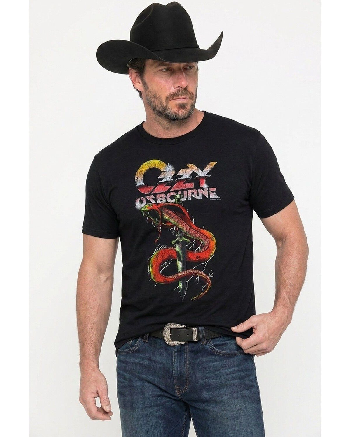 Men's Americana Ozzy Osbourne Cobra Short Sleeve Graphic T-Shirt