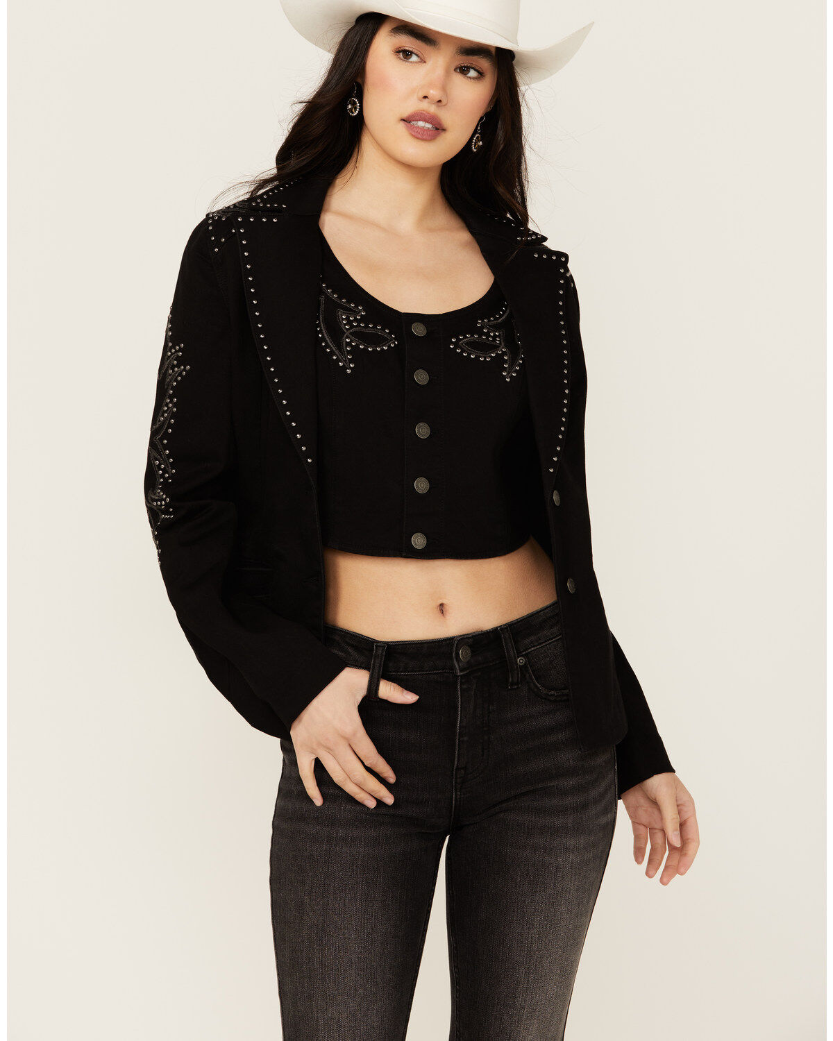 Women's Idyllwind Burbank Embroidered and Studded Super Stretch Blazer