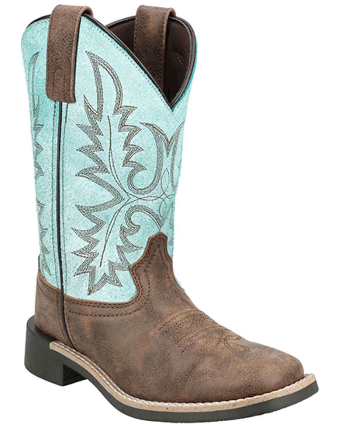 Girls' Smoky Mountain Little Rustic Rider Western Boots - Broad Square