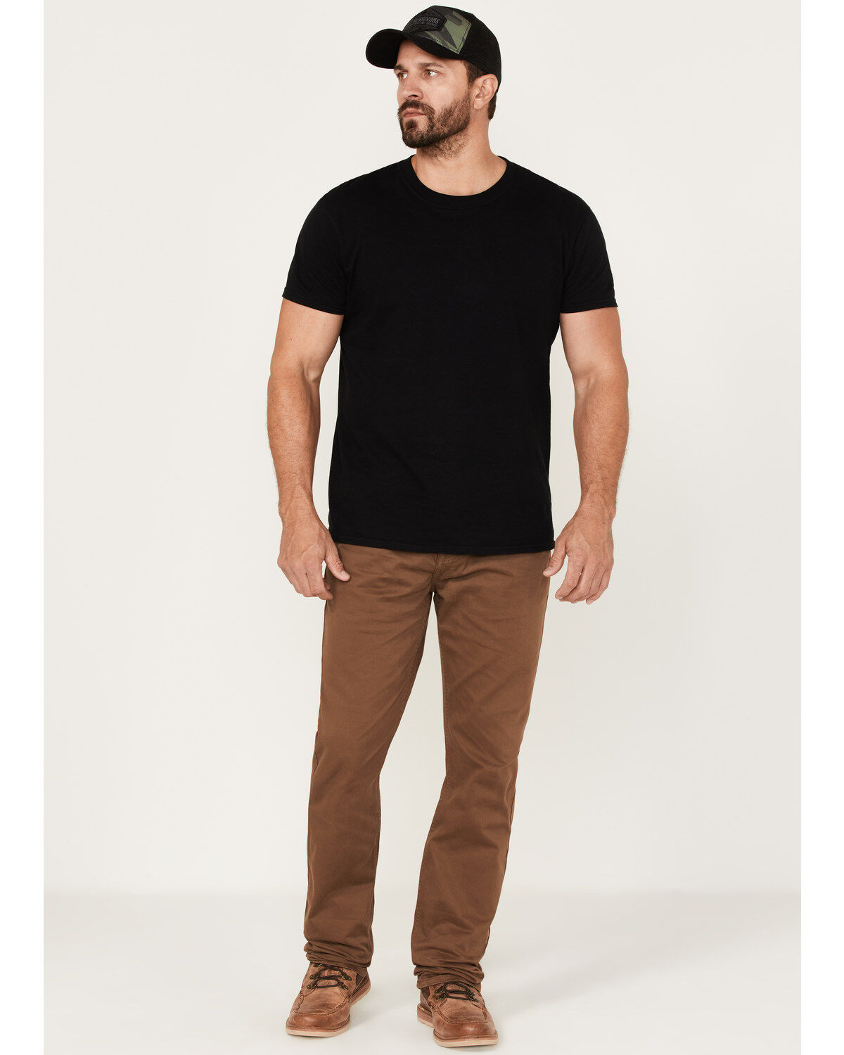 Men's Brothers and Sons Whiskey Wash Stretch Slim Straight Jeans