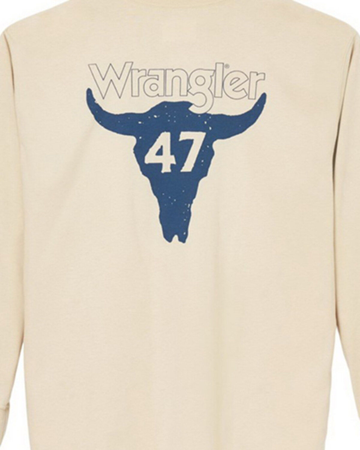 Men's Wrangler FR 47 Longhorn Skull Long Sleeve Graphic T-Shirt