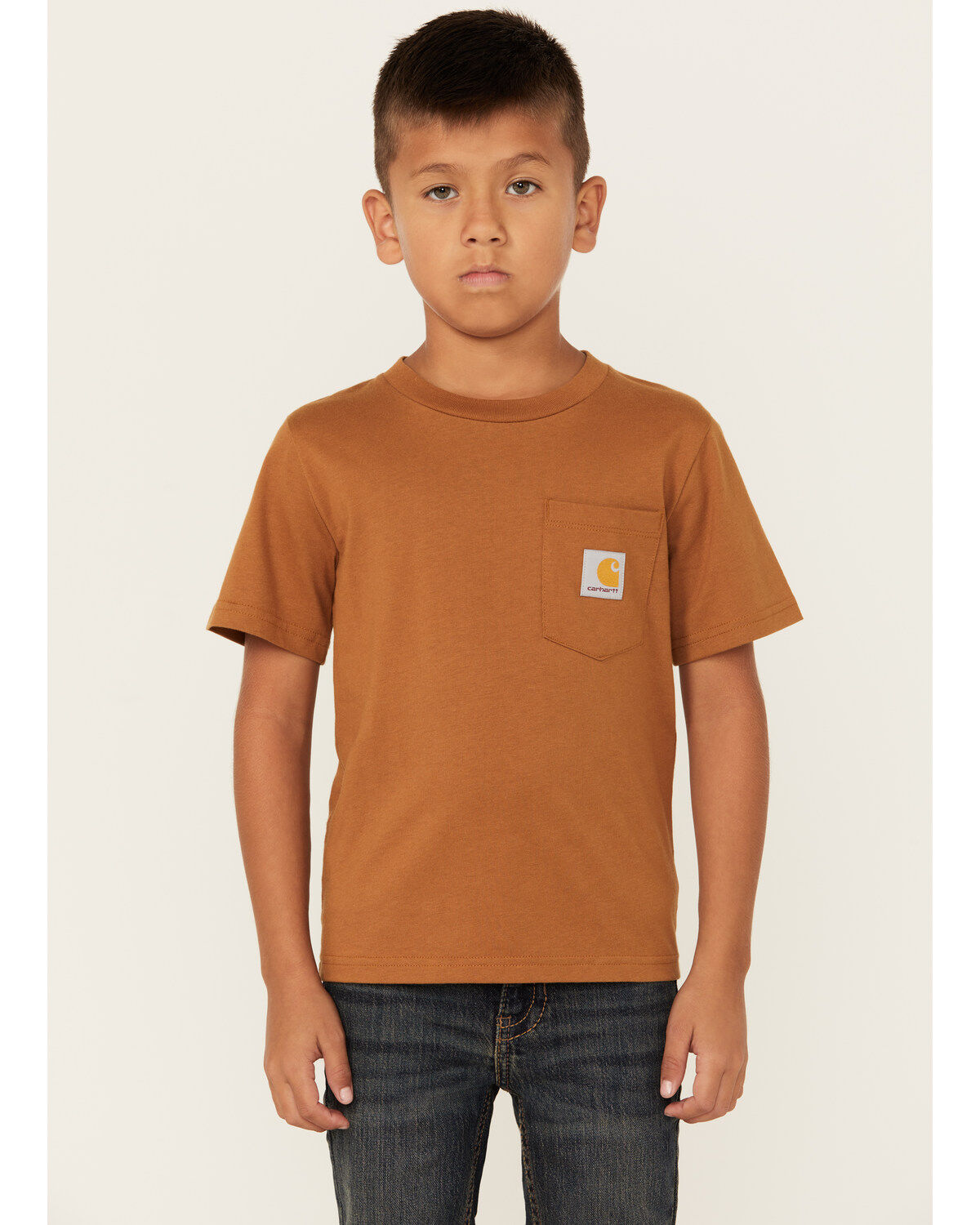 Boys' Carhartt Little Logo Short Sleeve Pocket T-Shirt