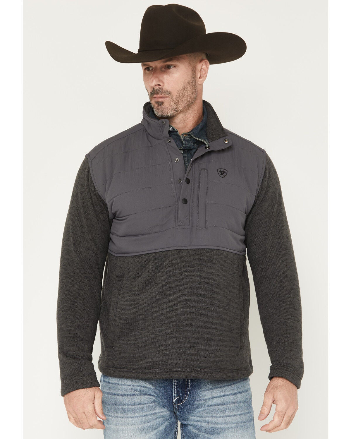 Men's Ariat Caldwell Reinforced 1/4 Snap Pullover