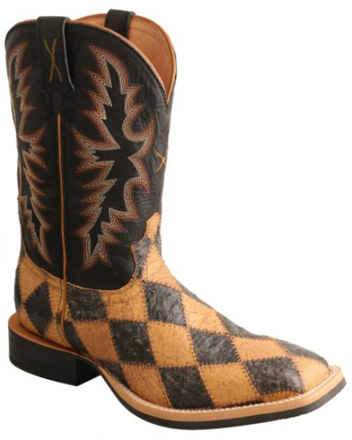 Men's Twisted X Ruff Stock Western Boots - Broad Square Toe