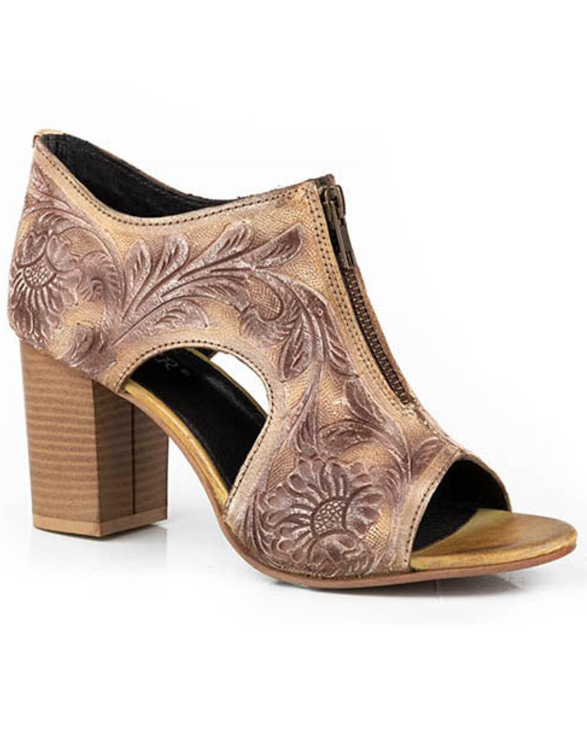 Women's Roper Mika Front Zip Tooled Heels