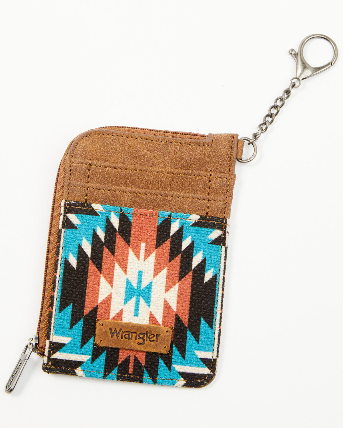 Women's Wrangler X Boot Barn Southwestern Print Mini Zip Wallet