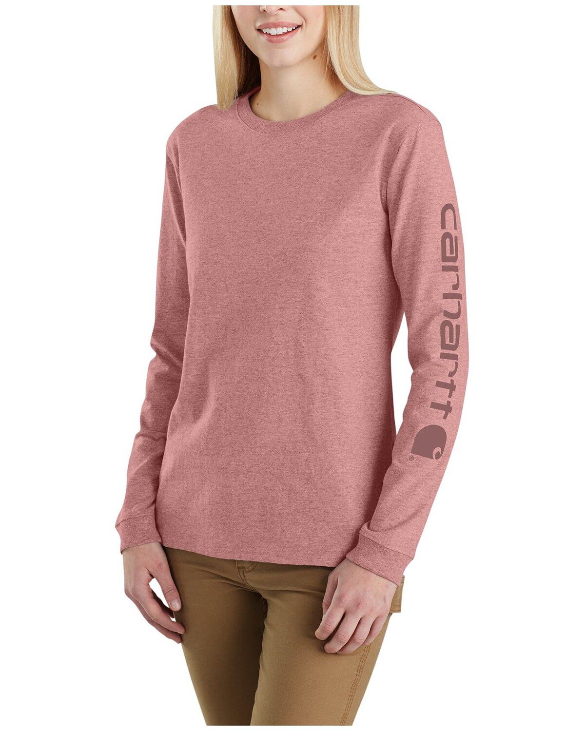 Women's Carhartt Loose Fit Heavyweight Long Sleeve Graphic Work T-Shir