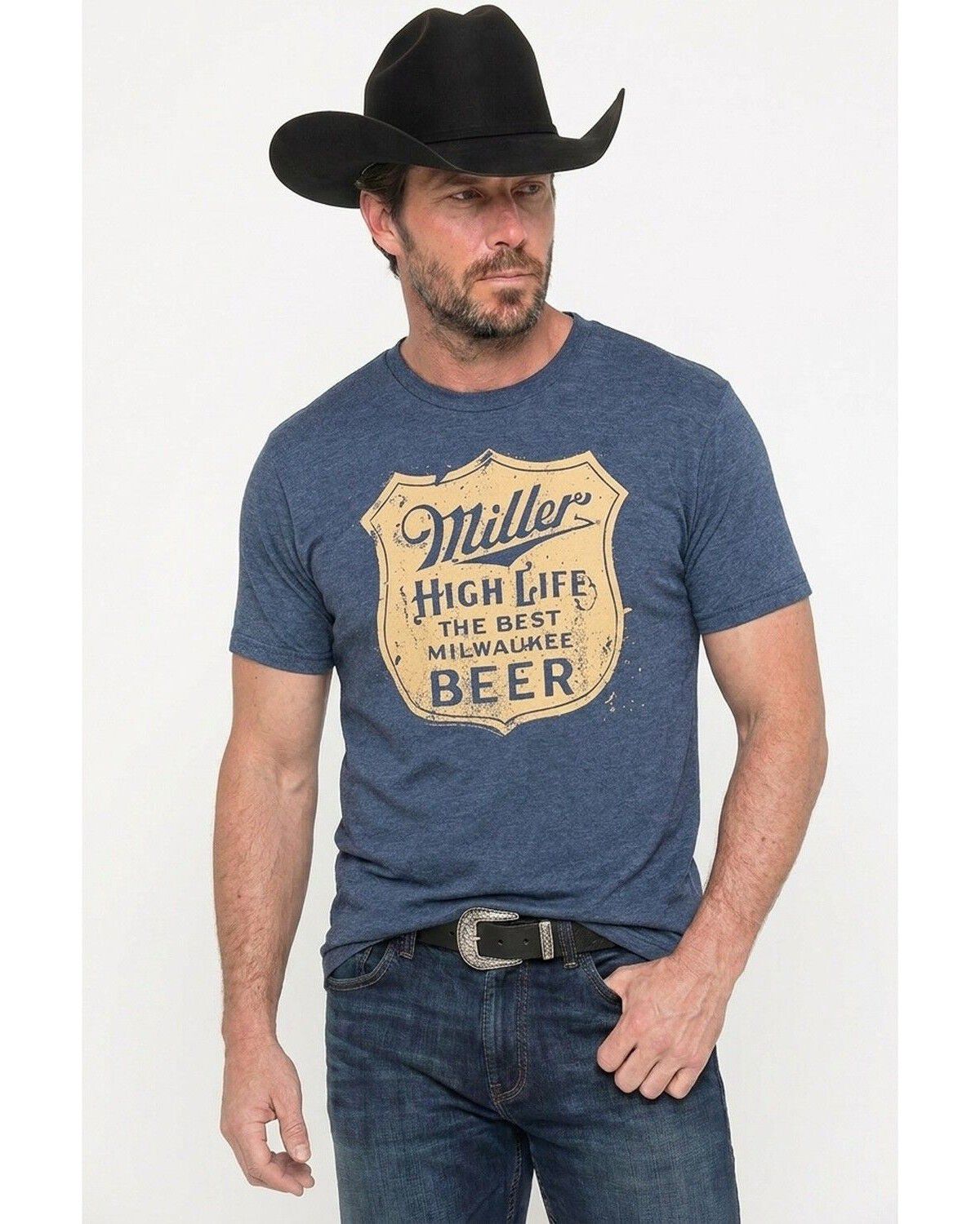 Men's Miller Vintage Shield High Life Short Sleeve Graphic T-Shirt