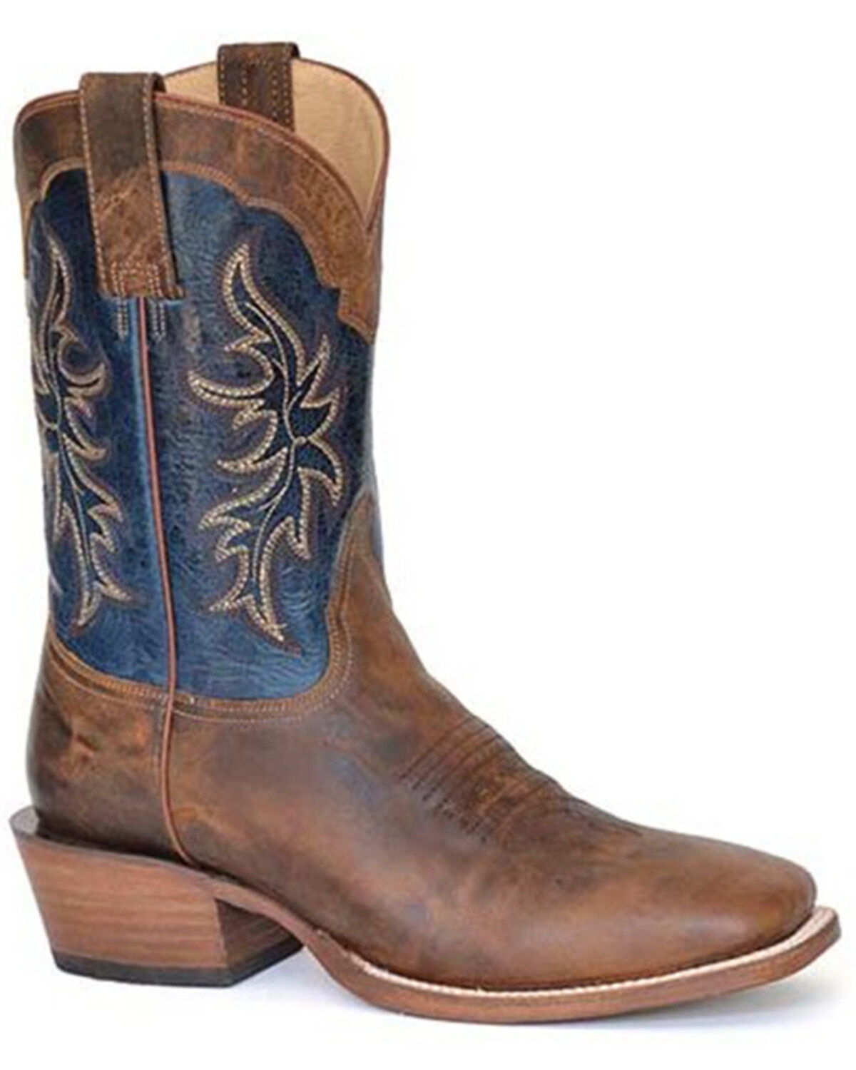 Men's Roper Rideem Cowboy Western Boots - Broad Square Toe