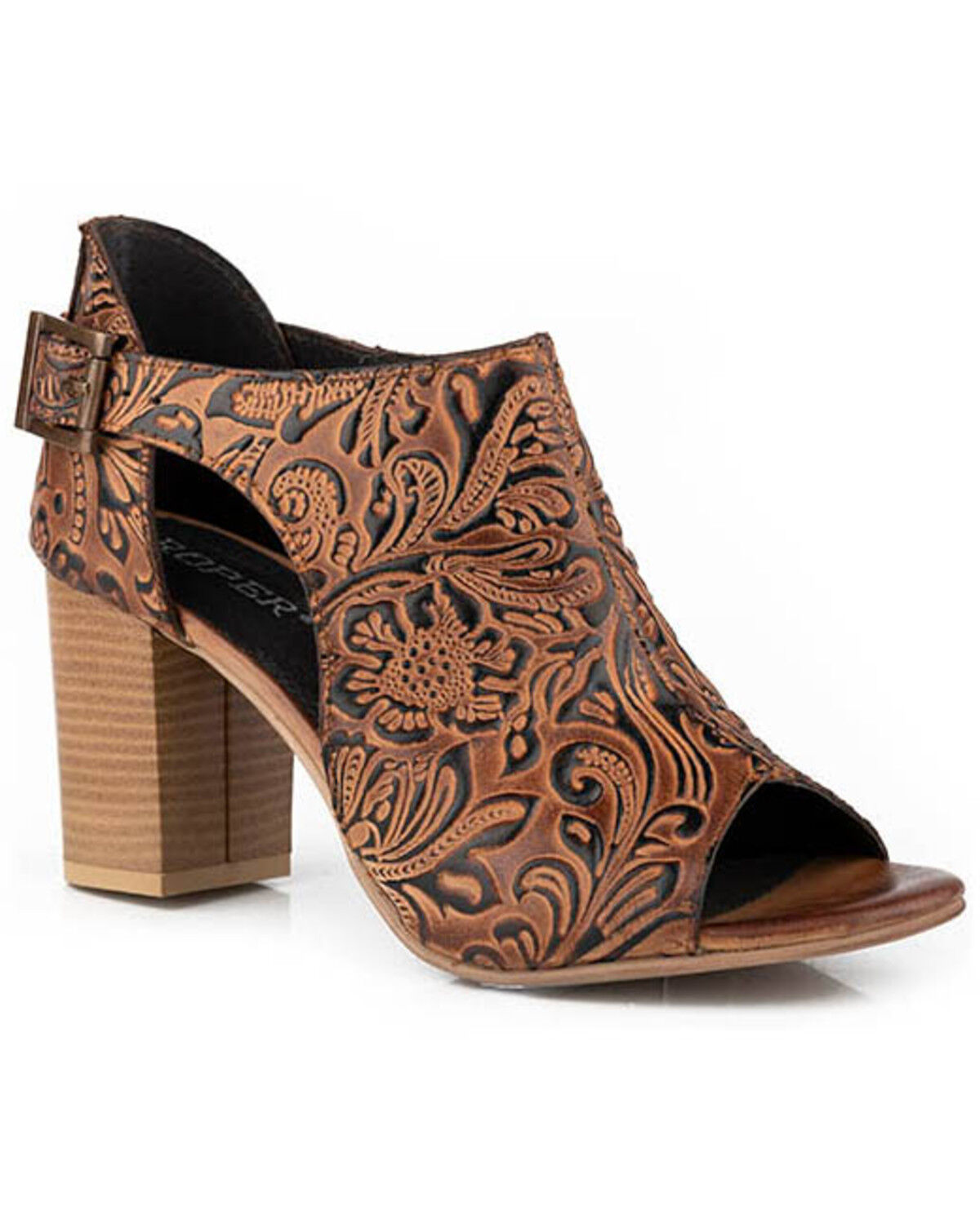 Women's Roper Mika Floral Tooled Sandals