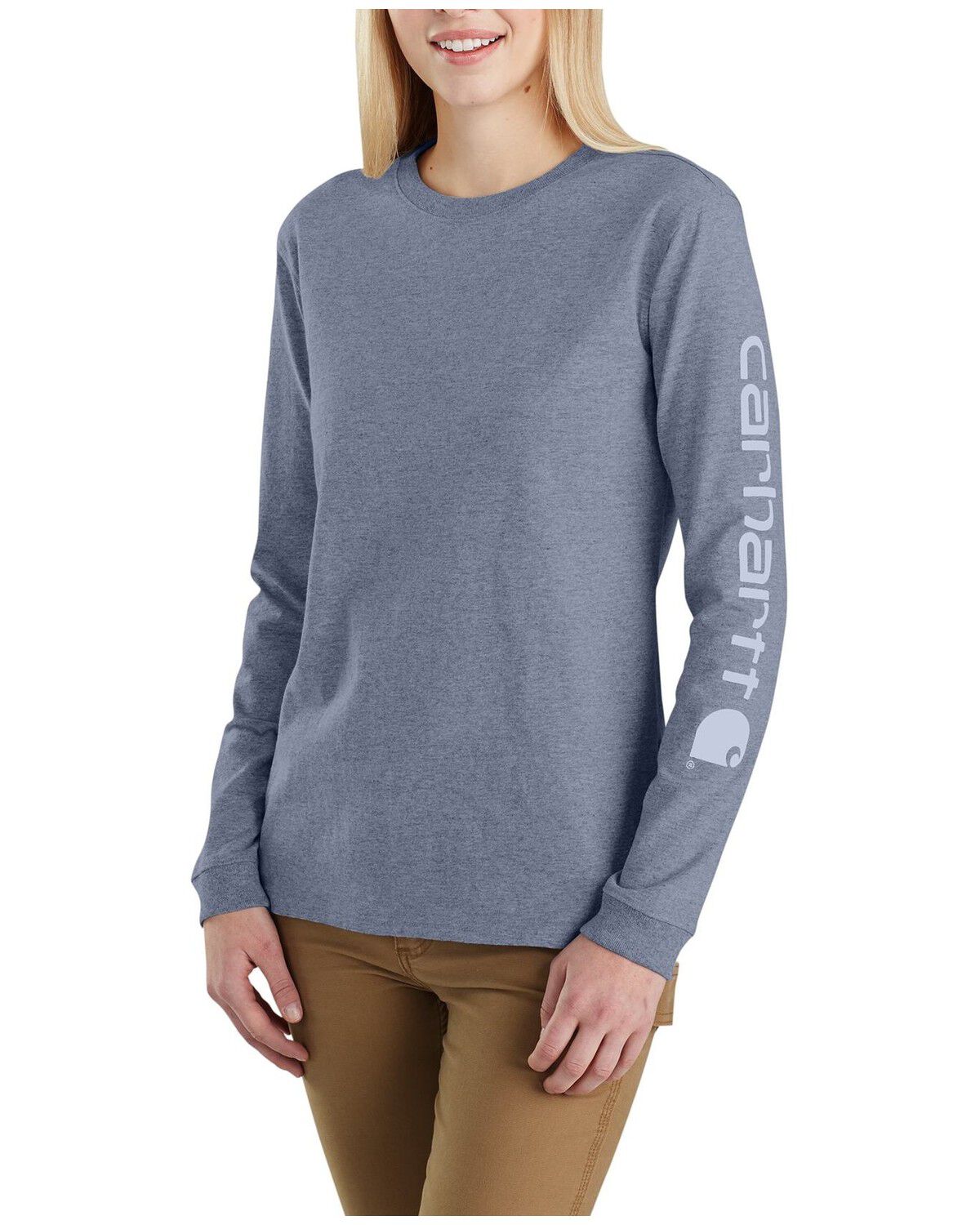 Women's Carhartt Loose Fit Heavyweight Long Sleeve Logo Graphic Work T