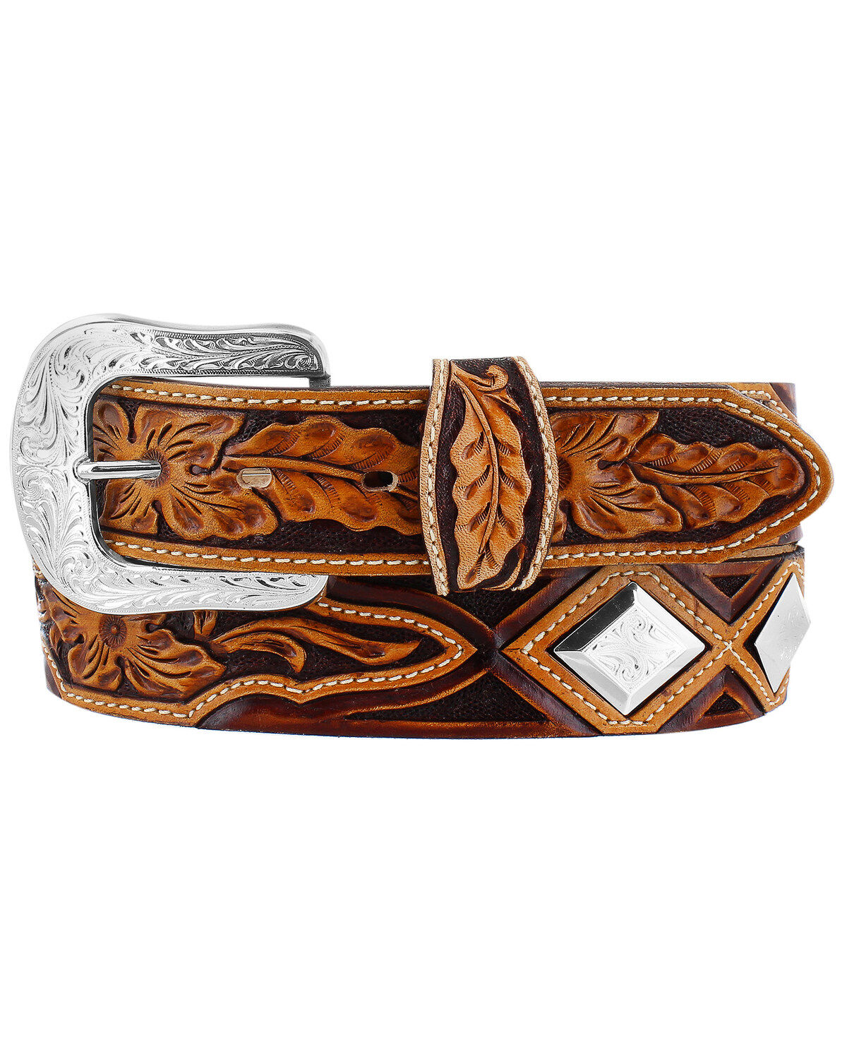 Men's Tony Lama Diamonte Western Belt
