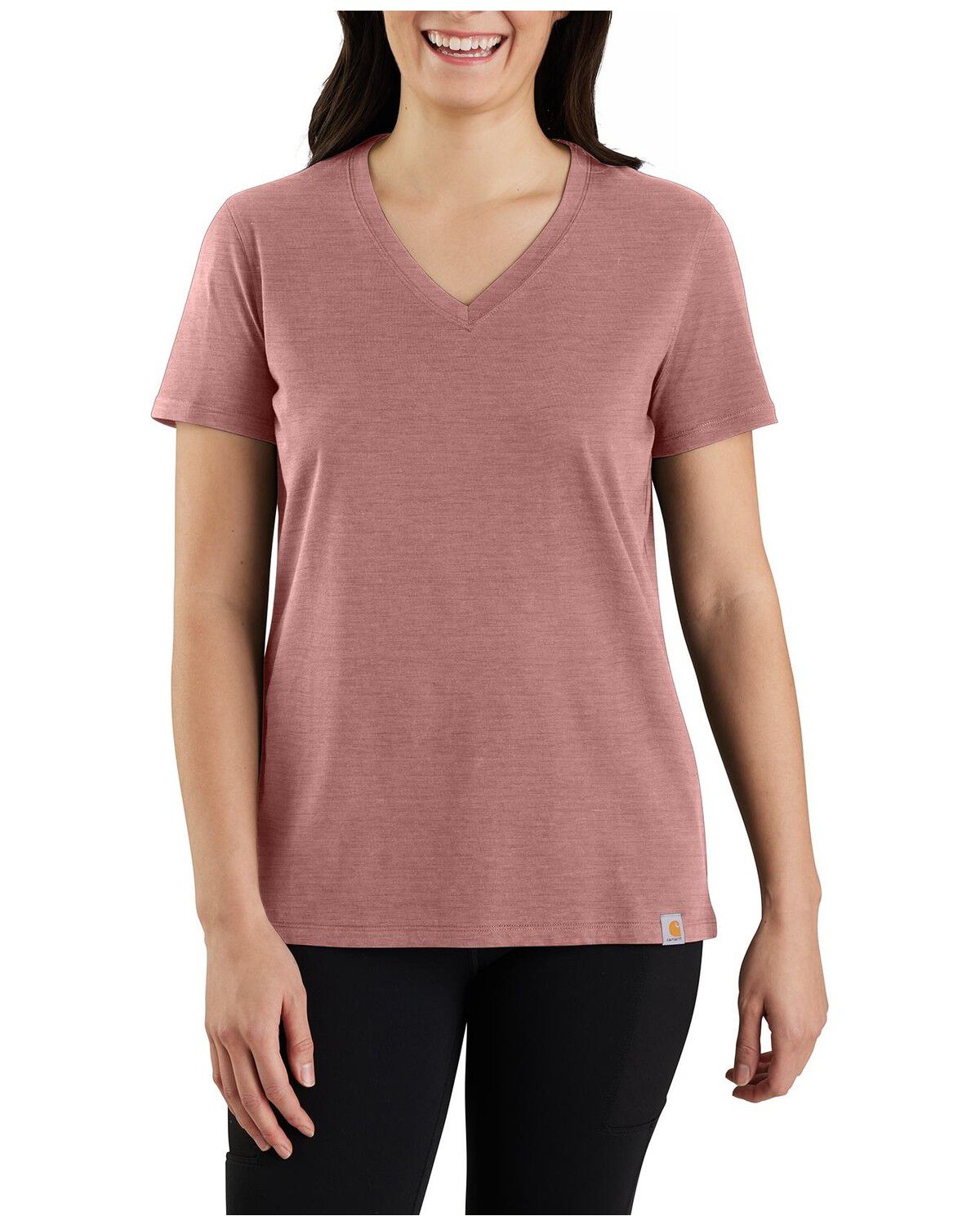 Women's Carhartt TENCEL Fiber Series Relaxed Fit Short Sleeve V-Neck