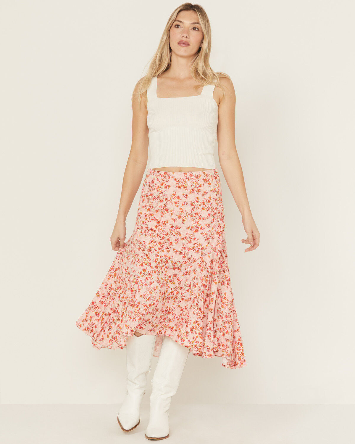 The product is a skirt that could be suitable for a high school dance, but it is a midi skirt rather than a specific style typically associated with high school dances.