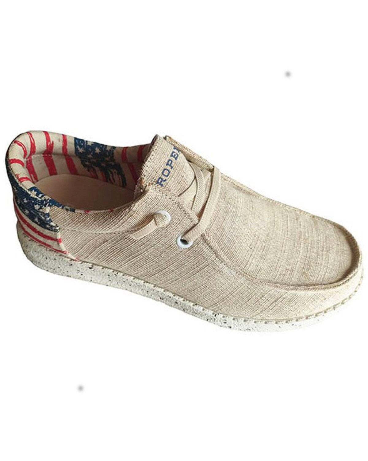 Men's Roper Hang Loose Flag Heel Casual Chukka Shoes - Moc Toe