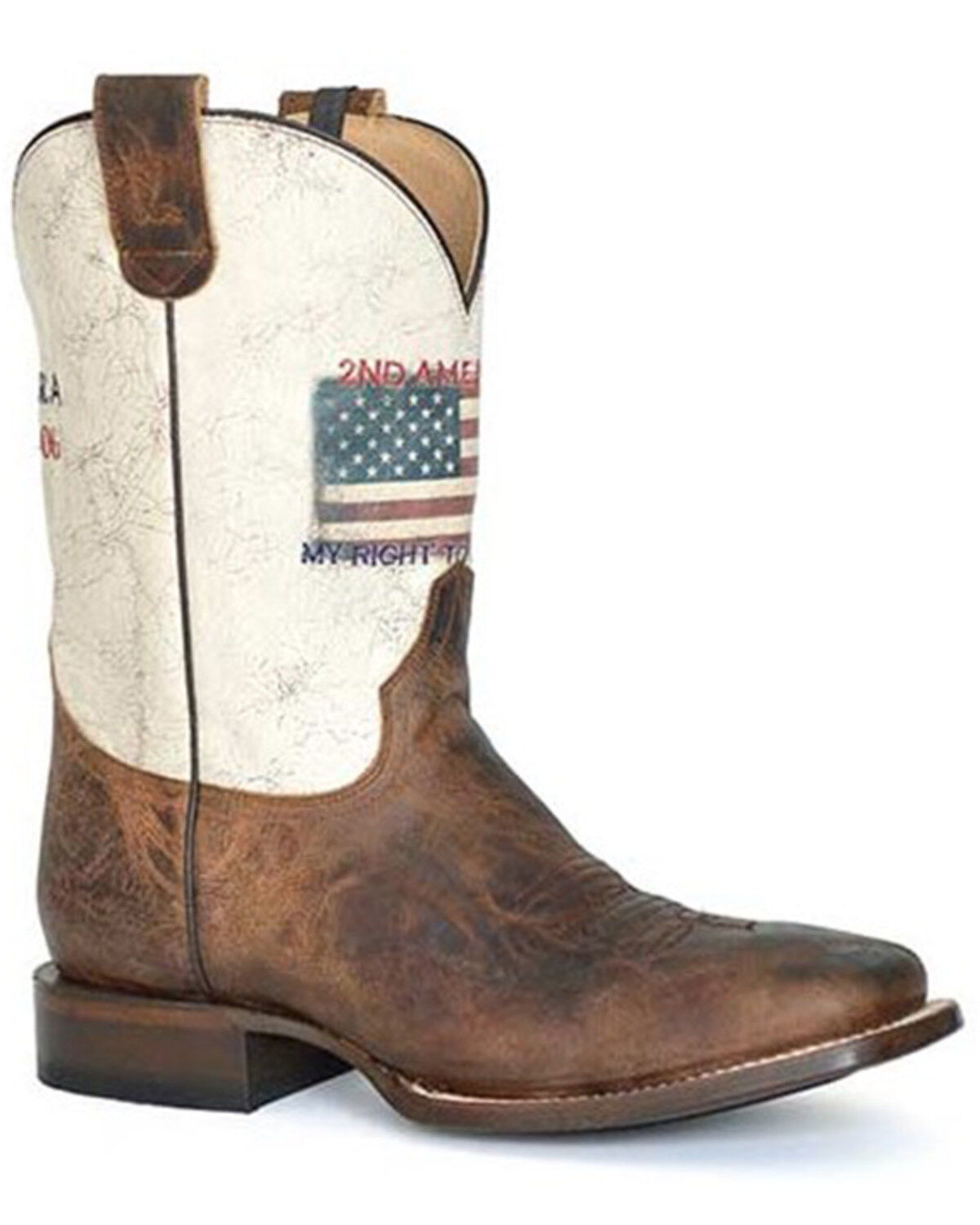 Men's Roper My Right Concealed Carry System Western Boots - Square Toe