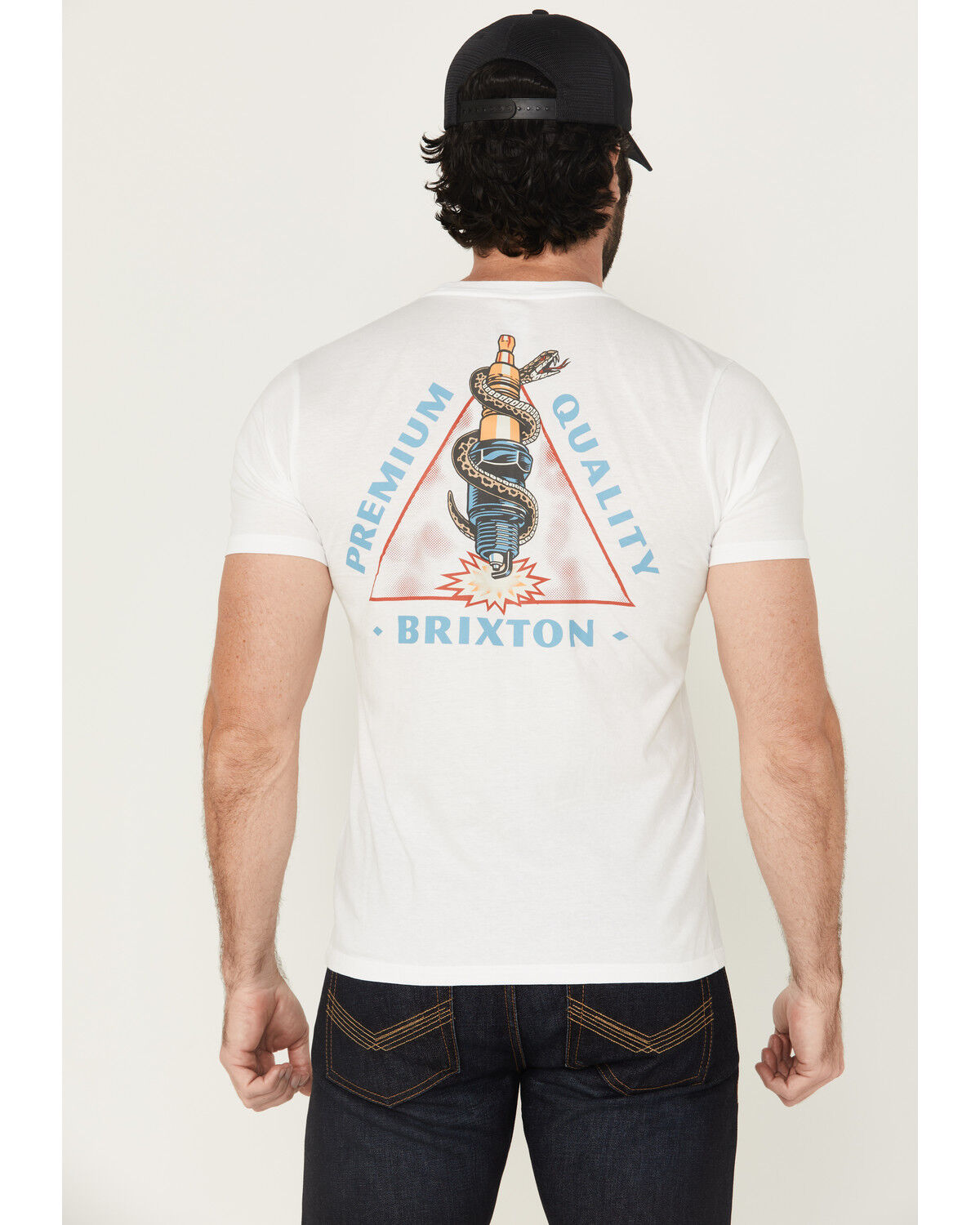 Men's Brixton Sparky Snake Short Sleeve Graphic T-Shirt