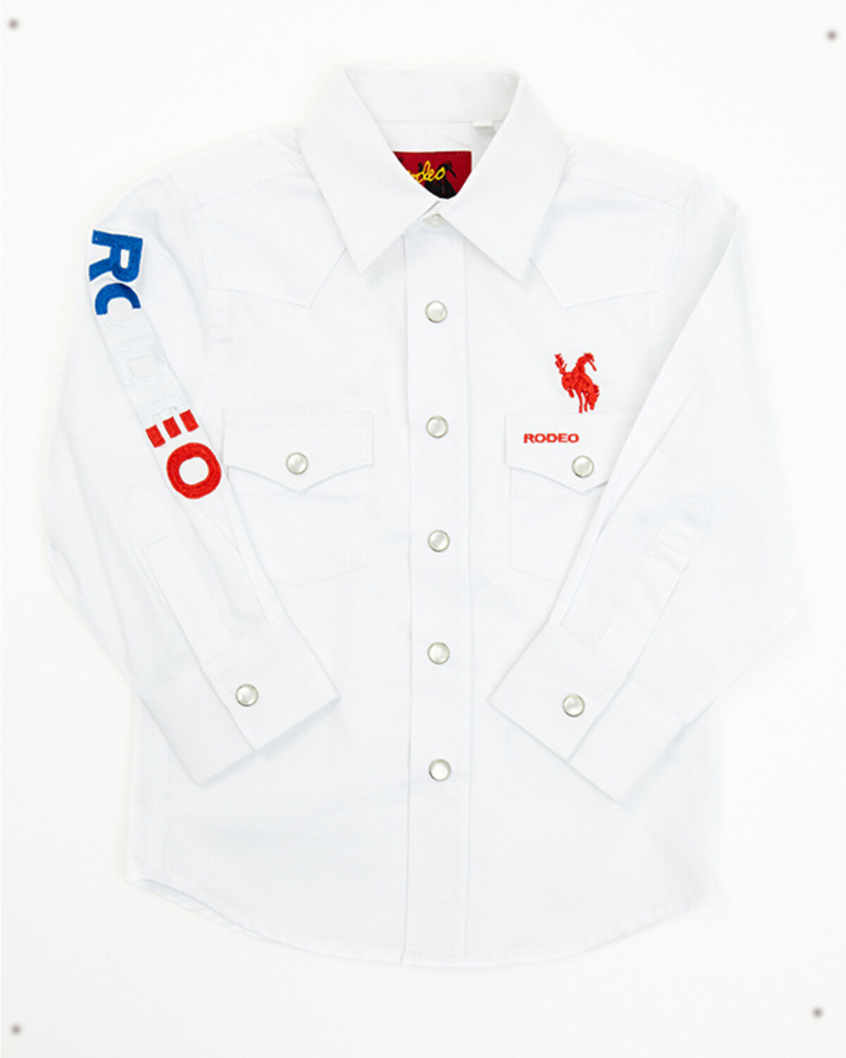 Boys' Rodeo Clothing USA Rodeo Long Sleeve Pearl Snap Western Shirt