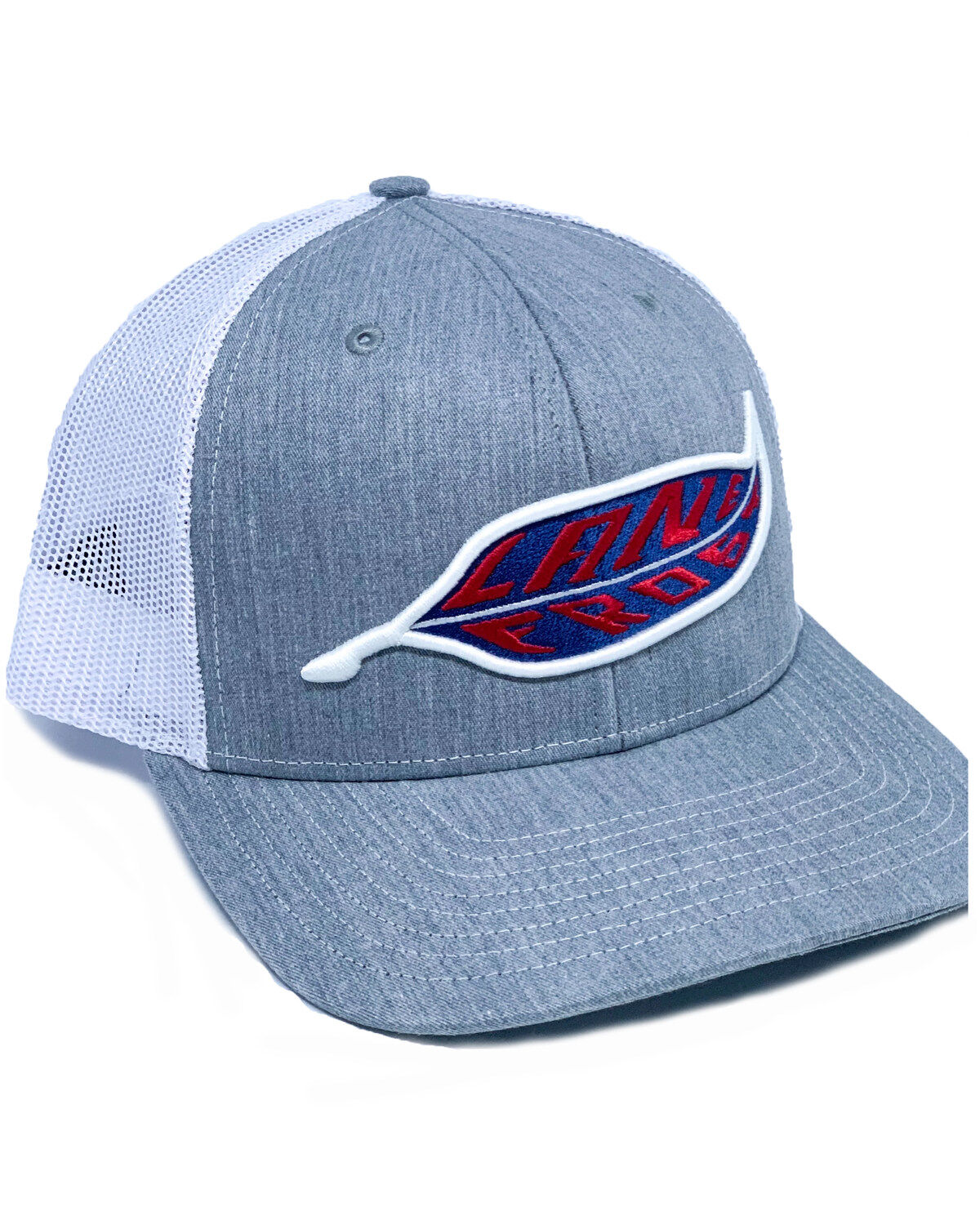 Men's Lane Frost Eagle Feather Logo Mesh Trucker Cap