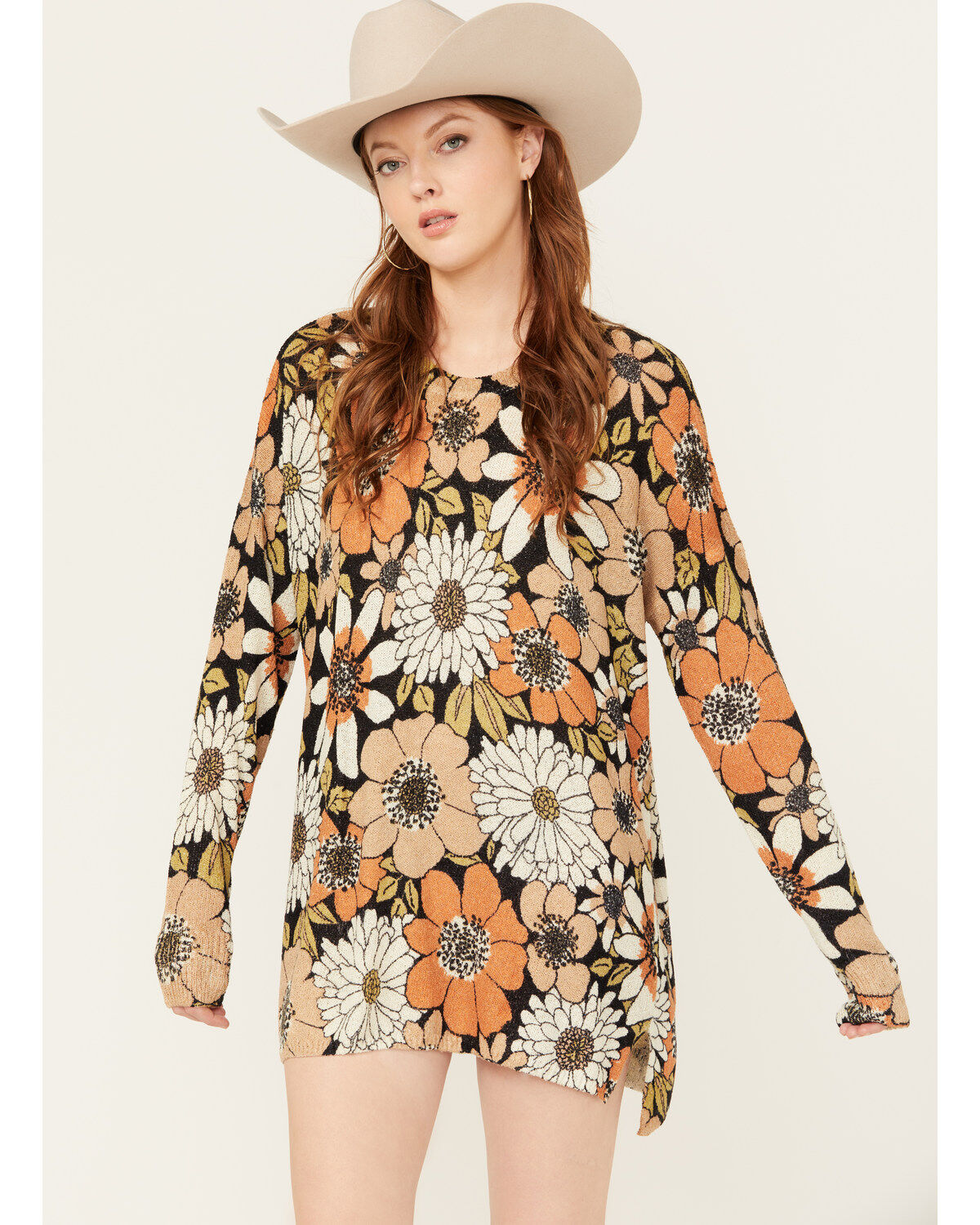Women's Show Me Your Mumu Floral Print Bonfire Sweater