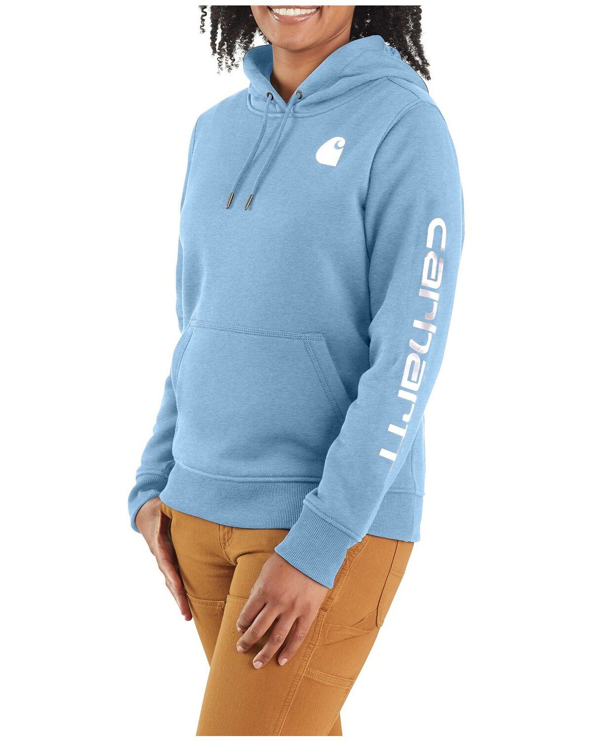 Women's Carhartt Relaxed Fit Midweight Logo Graphic Hoodie
