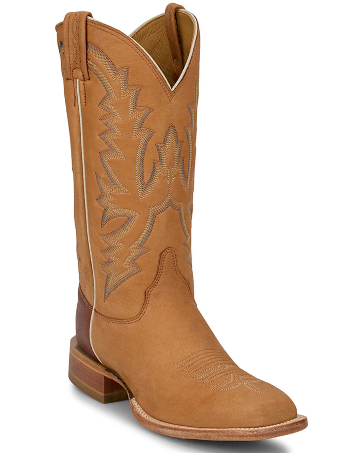 Men's Justin Boston Deerskin Tall Western Boots - Square Toe