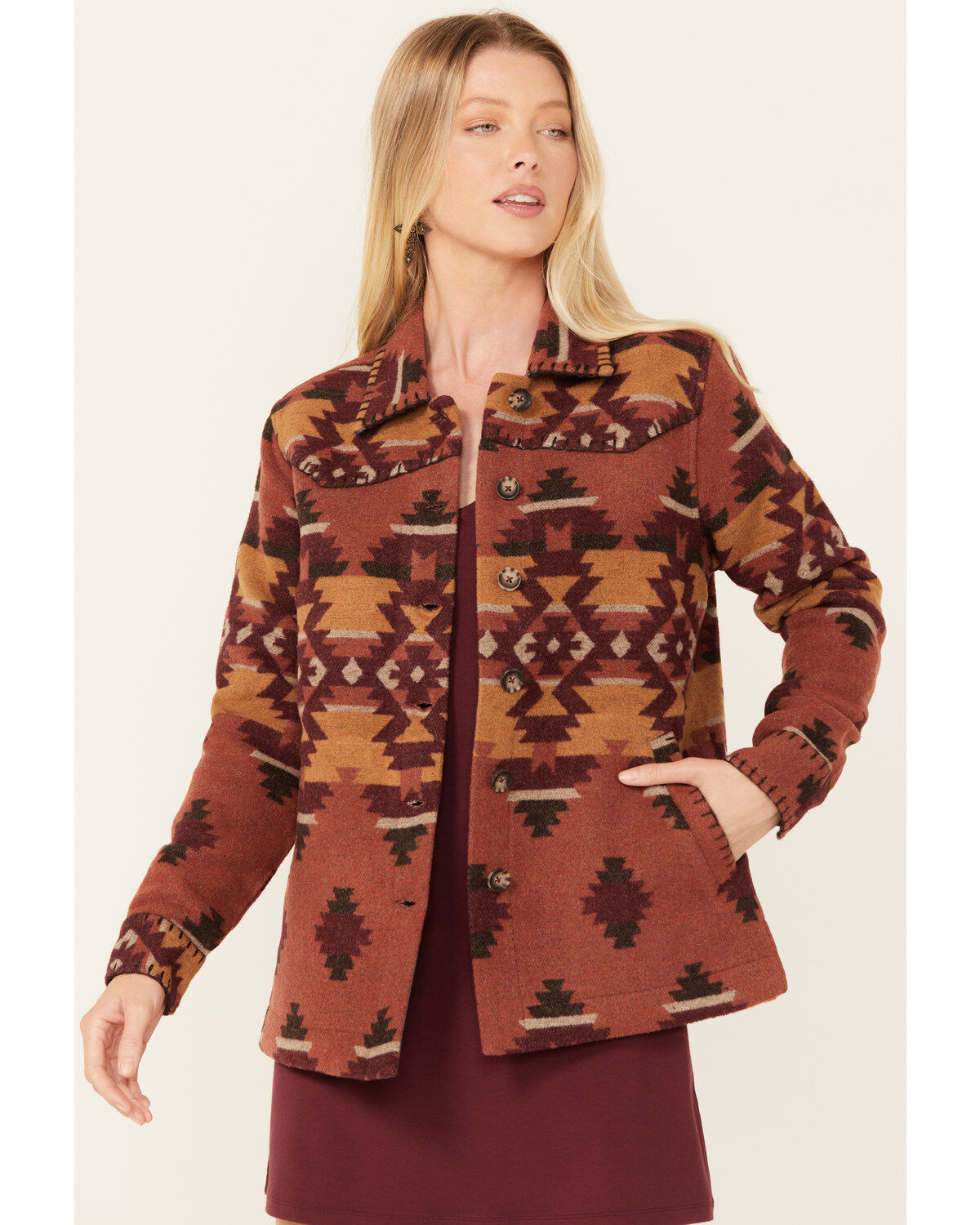 Women's Lane Idyllwind Southwestern Print Shacket
