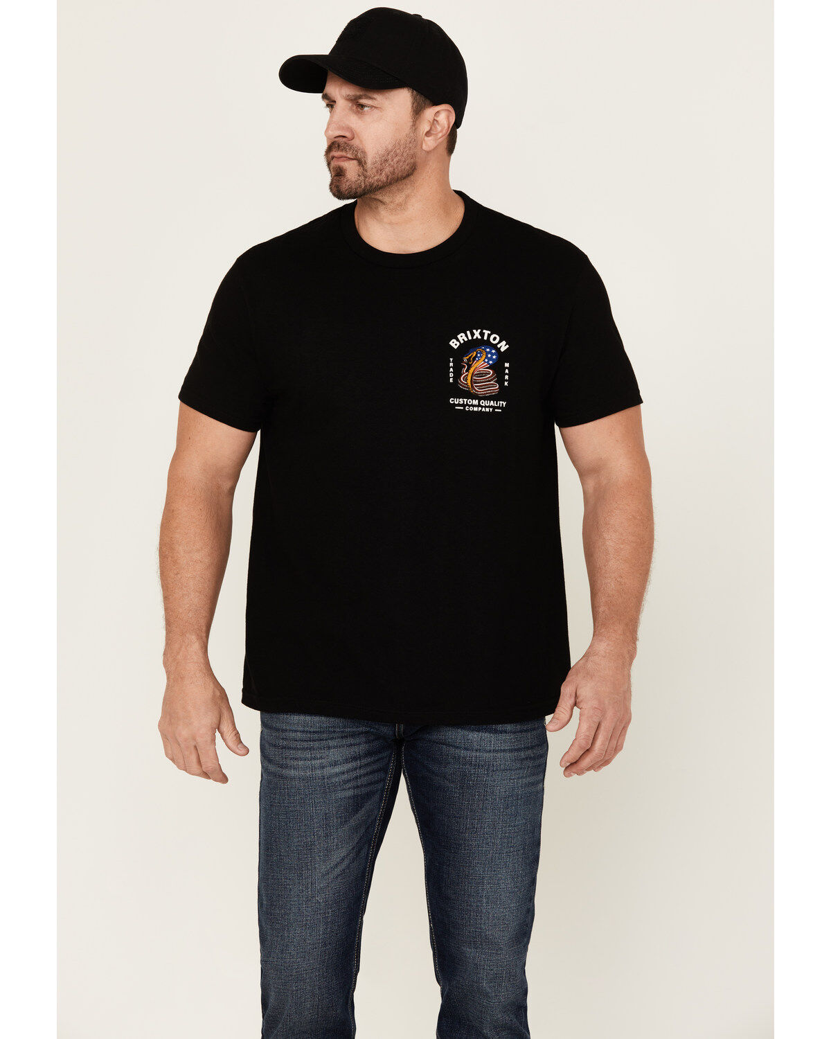 Men's Brixton Boot Barn Exclusive Americobra Short Sleeve Graphic T-Sh