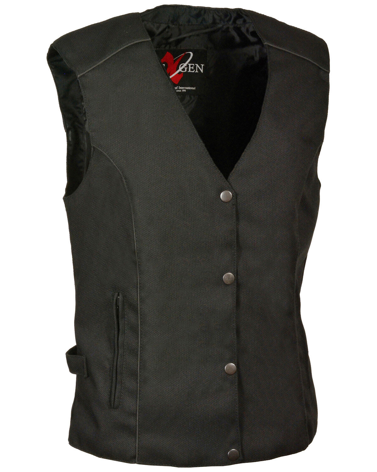 Women's Milwaukee Leather Stud & Wing Embroidered Vest - 5X