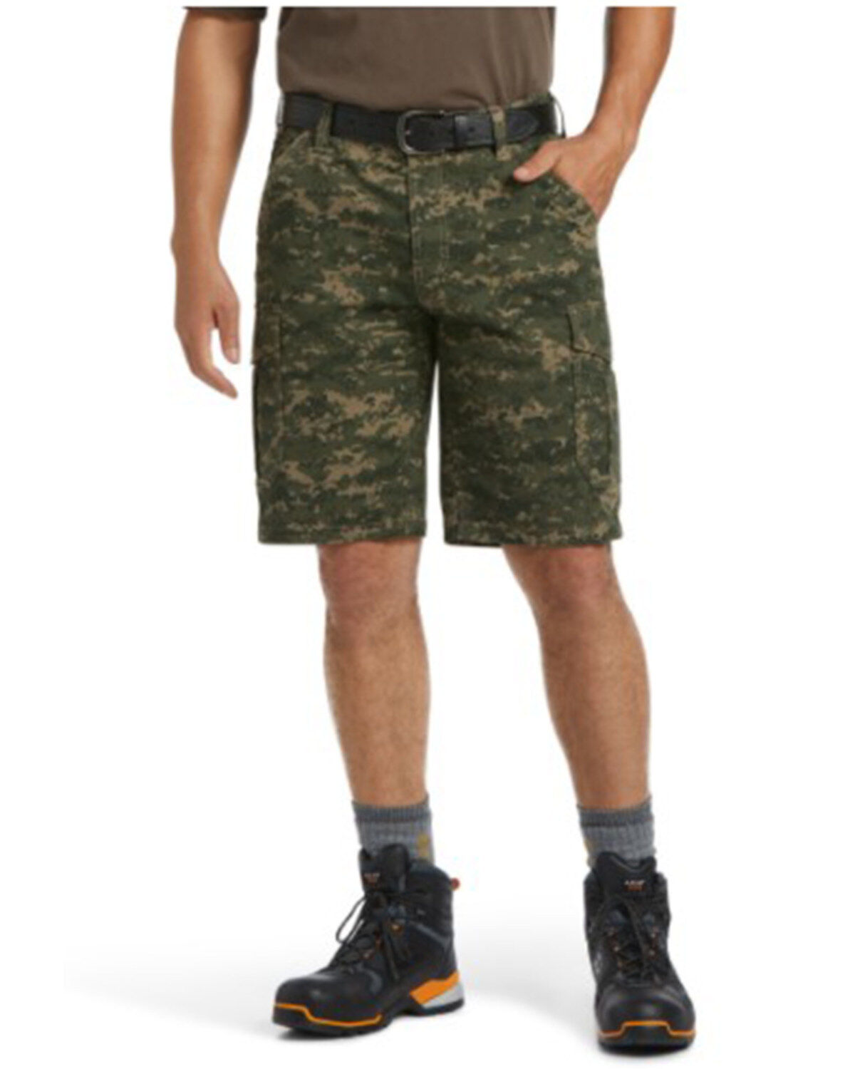 Men's Ariat Rebar Durastretch Made Tough Camo Cargo Work Shorts