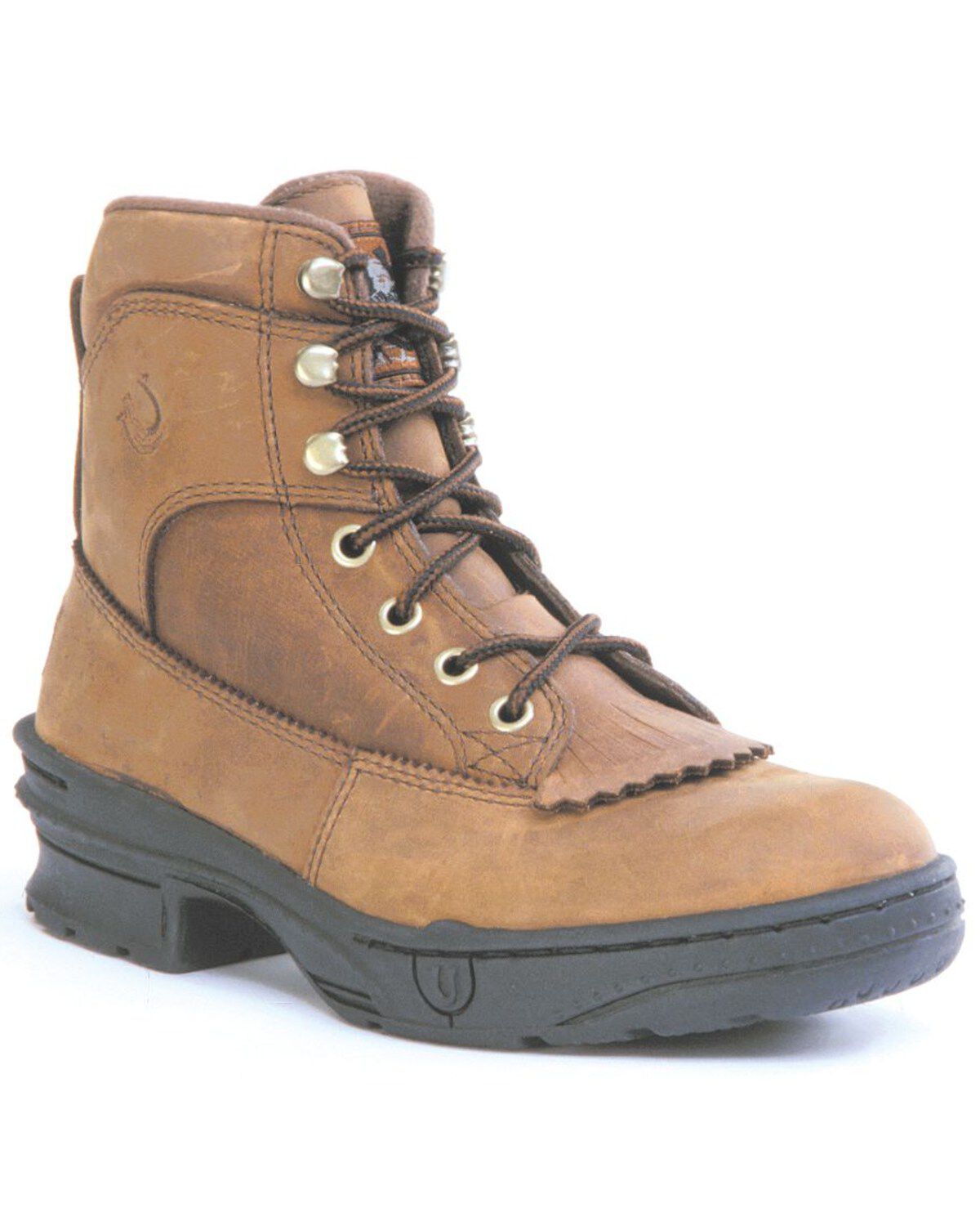 Women's Roper Crossrider Lace-Up HorseShoes - Round Toe