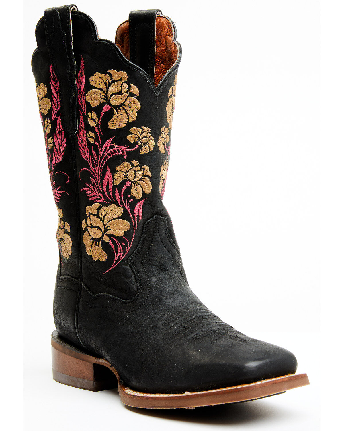 Women's Dan Post Asteria Floral Western Performance Boots - Broad Squa