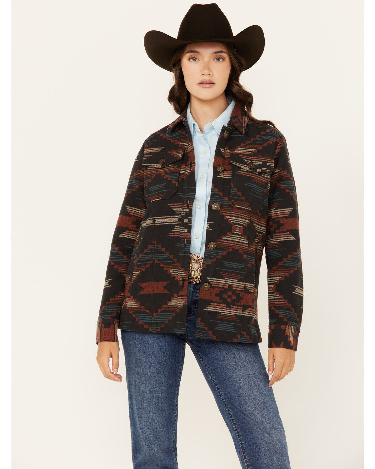 Women's Shyanne Southwestern Print Shacket