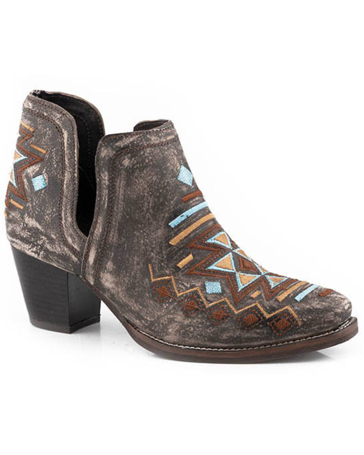 Women's Roper Rowdy Southwestern Booties - Round Toe