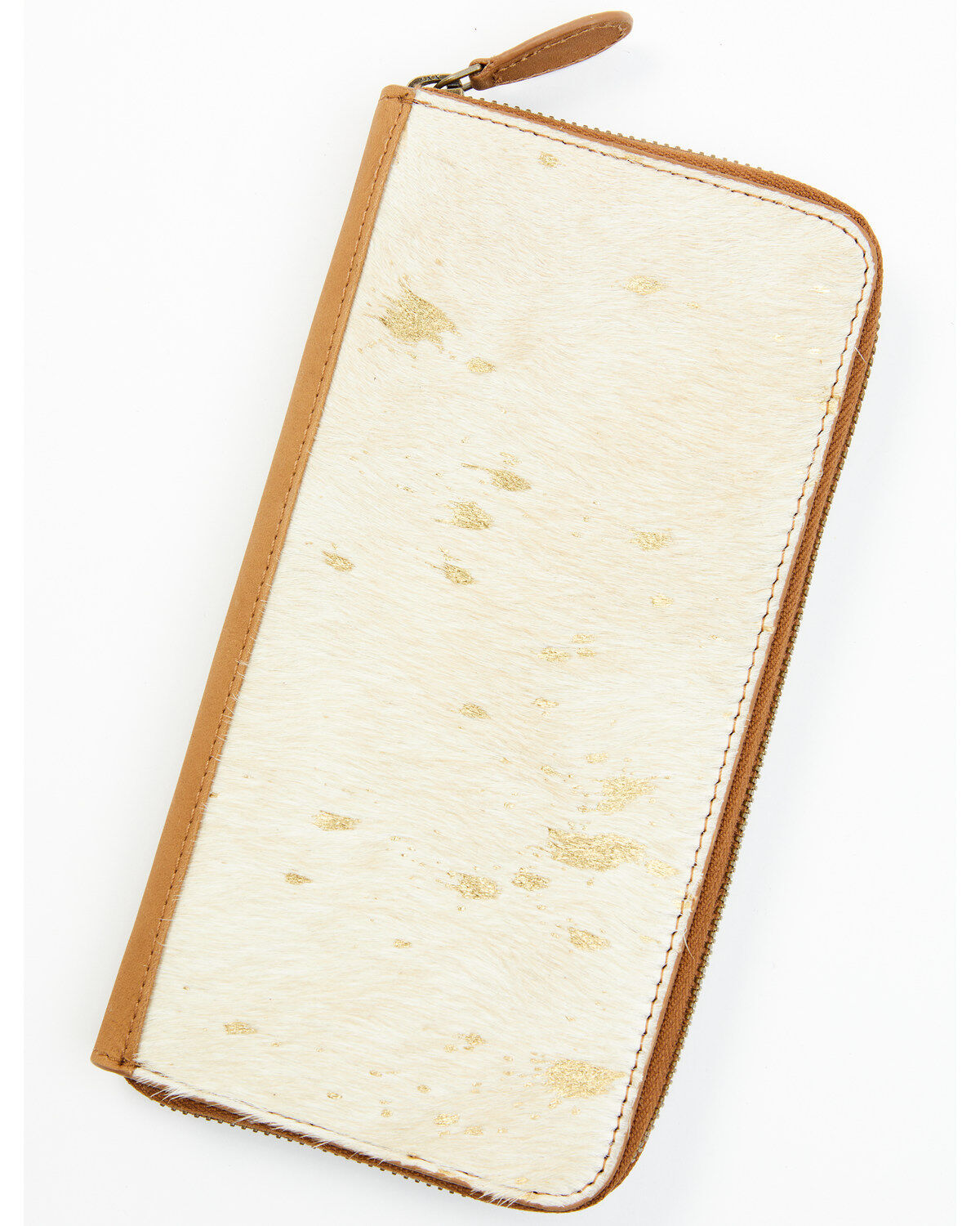 Women's Shyanne Gold Foil Hair-On Wallet