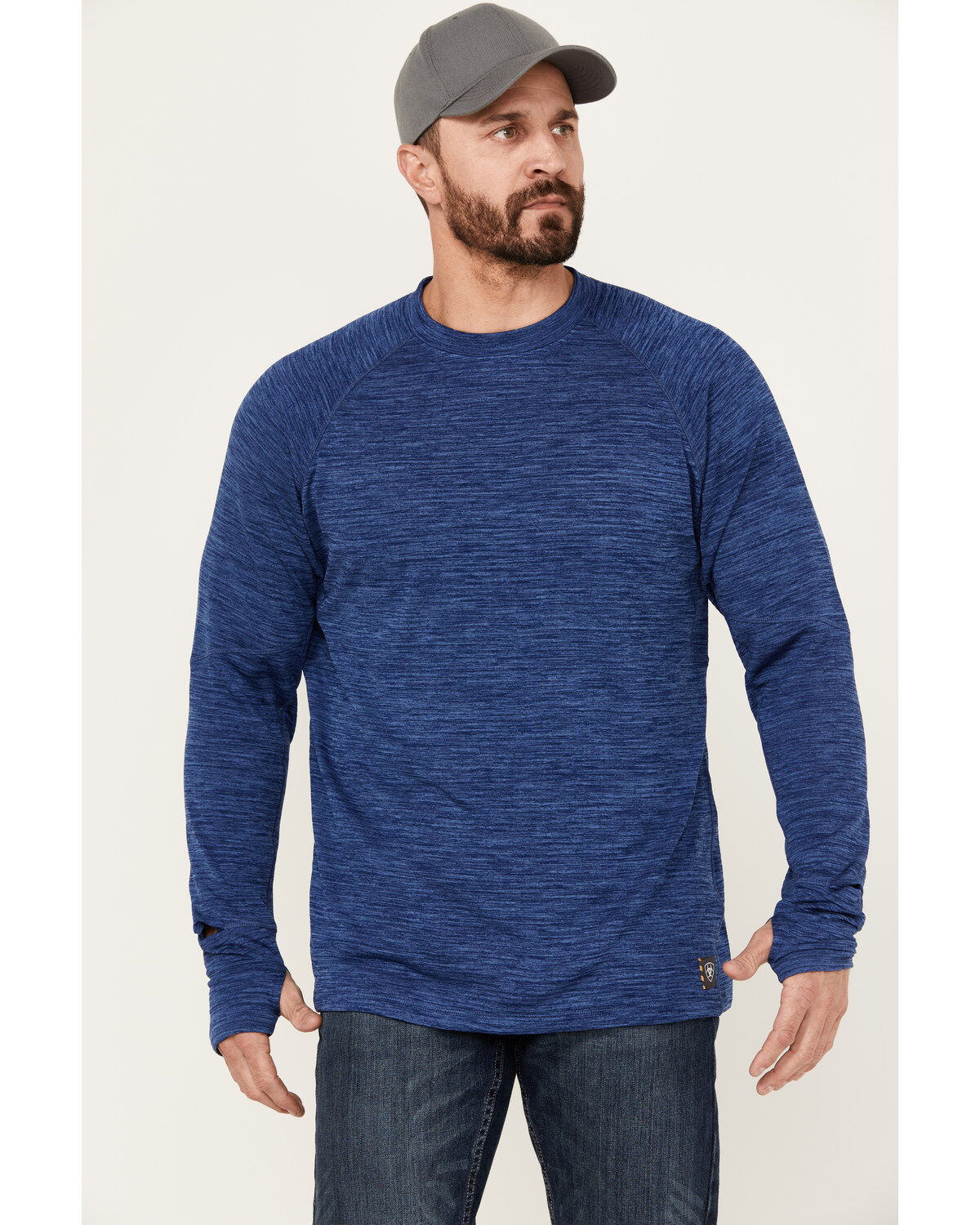 Men's Ariat Rebar Gridwork Long Sleeve Shirt