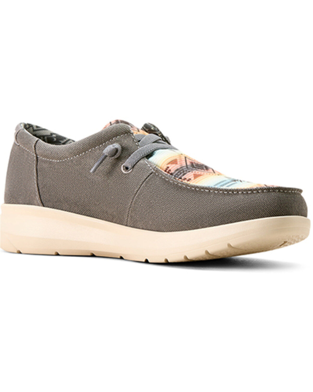 Men's Ariat Hilo Southwestern Print Casual Shoes - Moc Toe