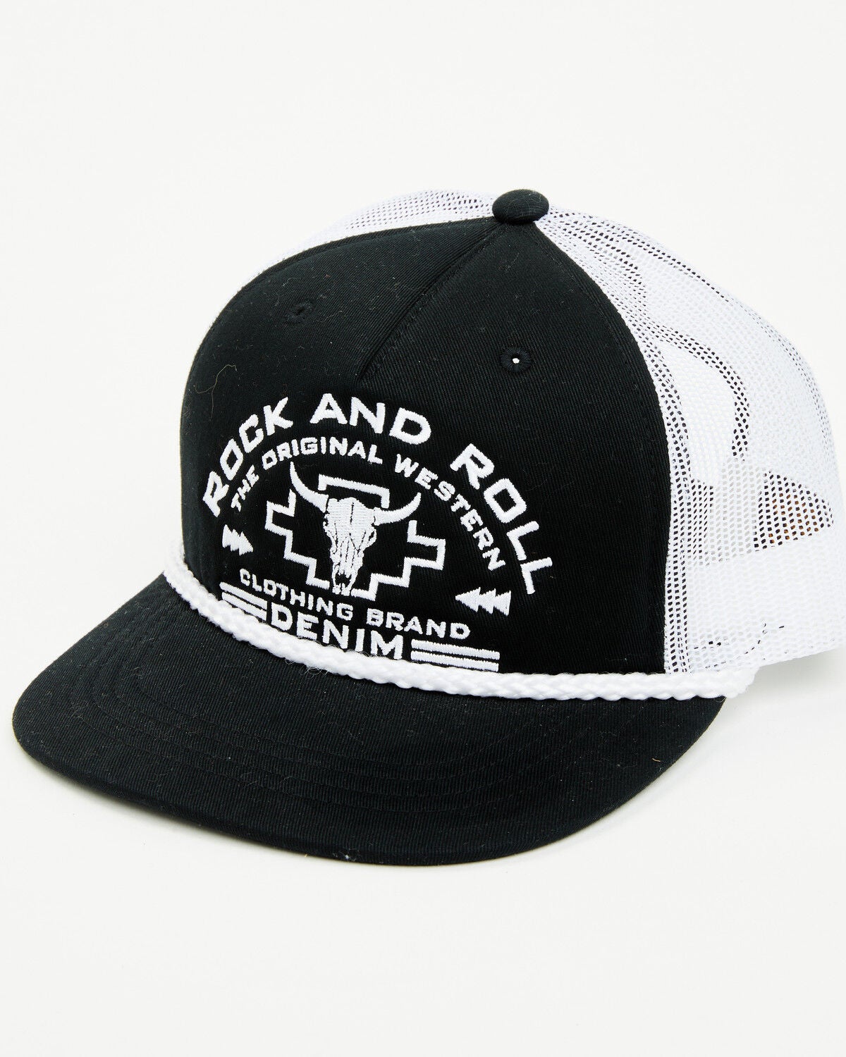 Men's Rock & Roll Denim Logo Ball Cap